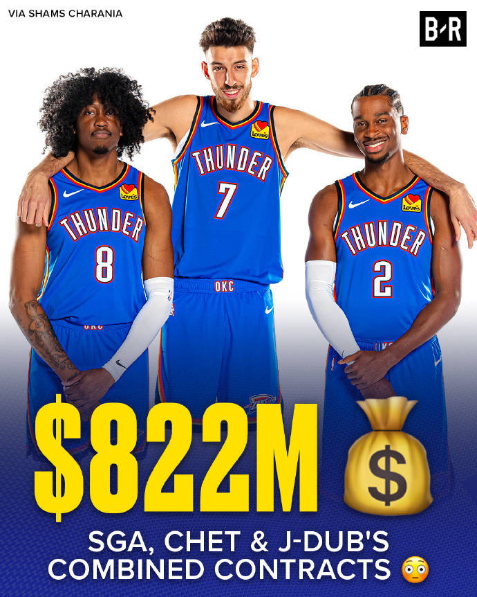 英格兰足球超级联赛
_杰威5年2.87亿提前续约雷霆 三少薪资合计超8亿